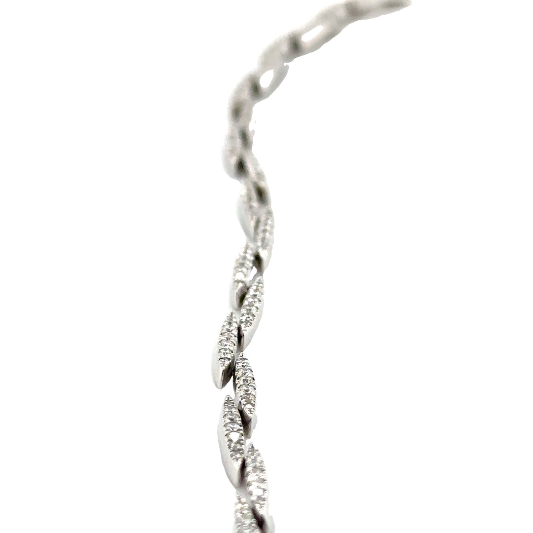 Diamond White Gold Tennis Bracelet
