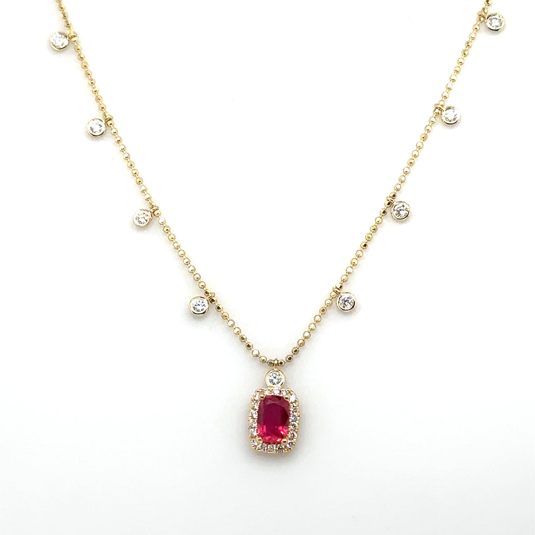 Ruby & Diamond Cleopatra Necklace