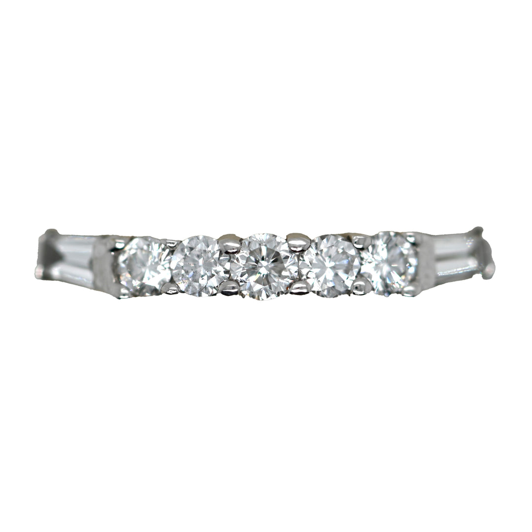 Women's Diamond Curved Wedding Band