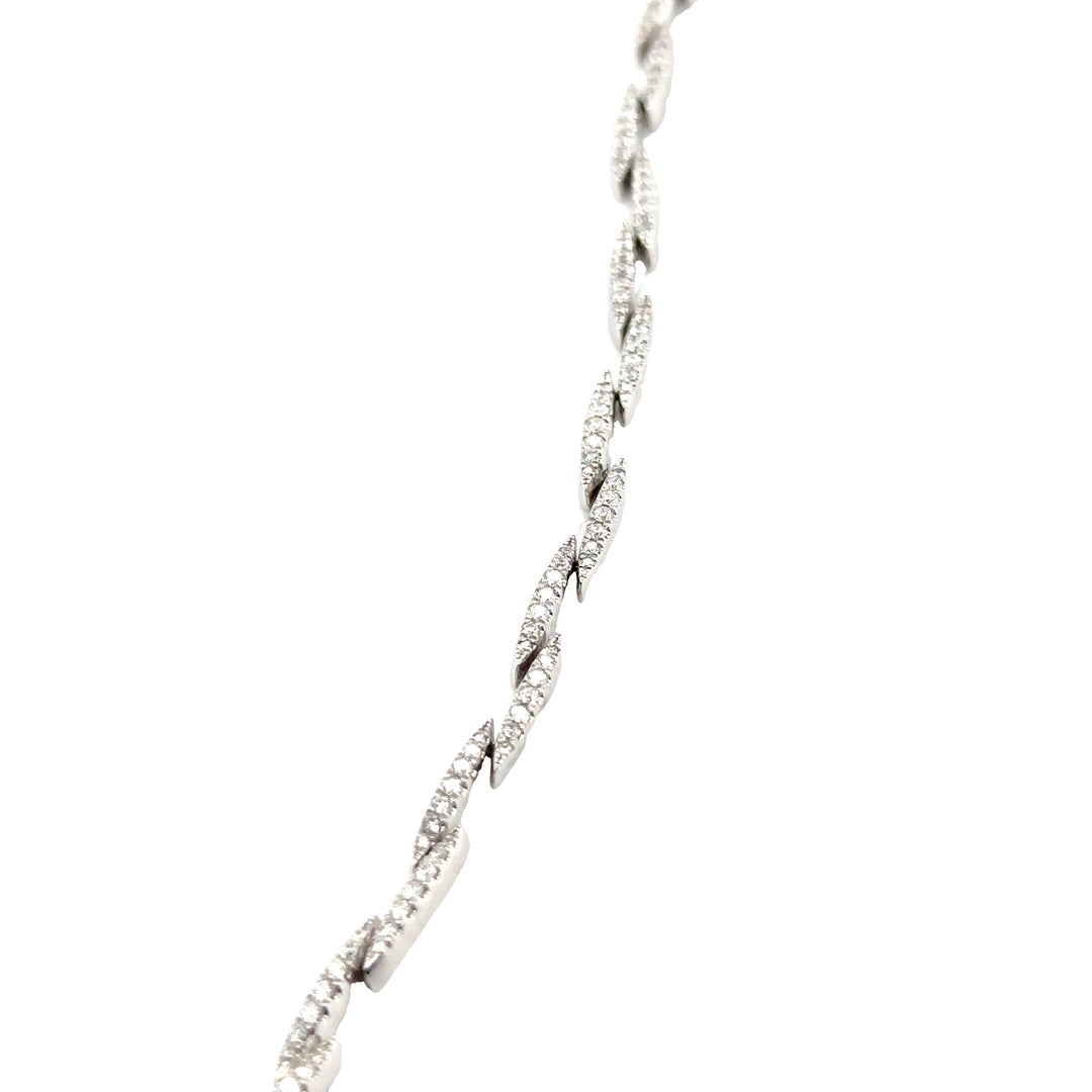 Diamond White Gold Tennis Bracelet