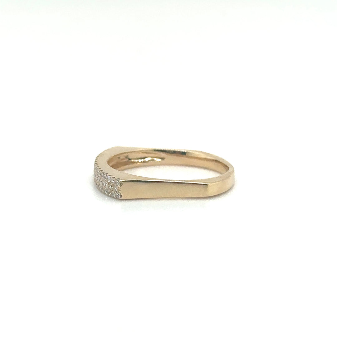 Yellow Gold Fitted Stacking ring