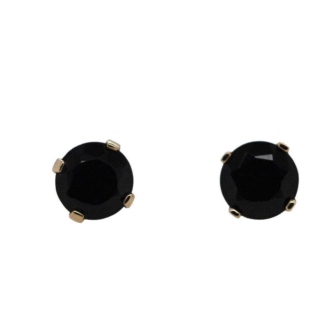 Black Onyx Colored Stone Earring