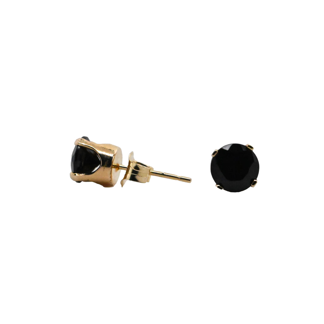 Black Onyx Colored Stone Earring