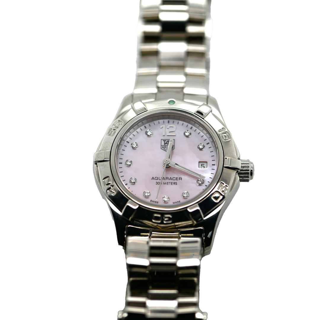 Women's Tag Heuer Diamond Watch with Pink Face
