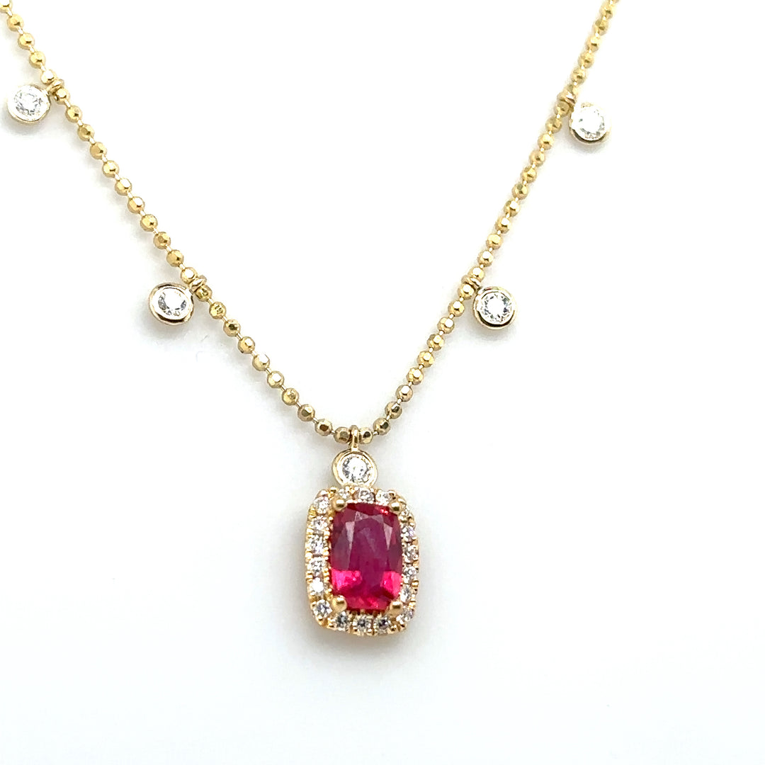 Ruby & Diamond Cleopatra Necklace