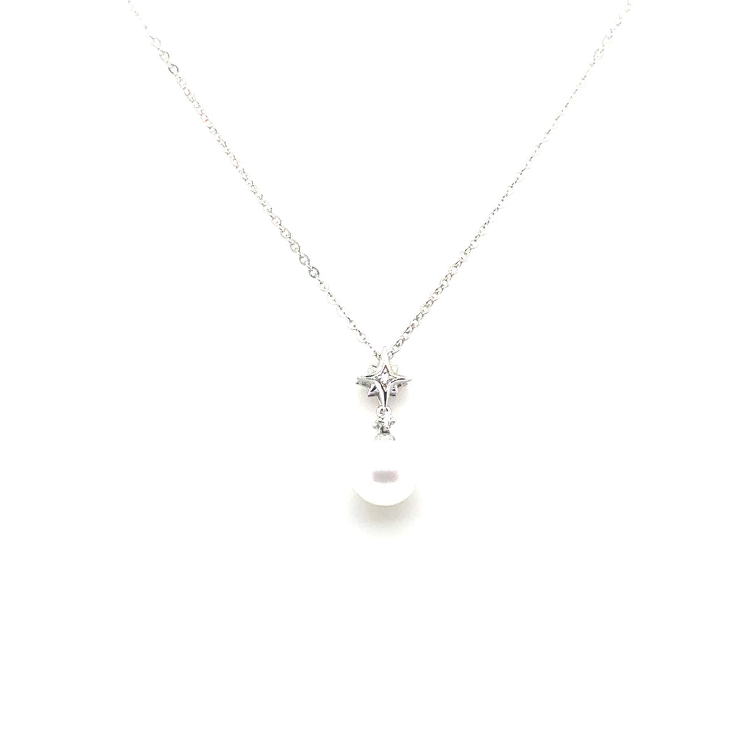 Pearl & Diamond White Gold Pendant