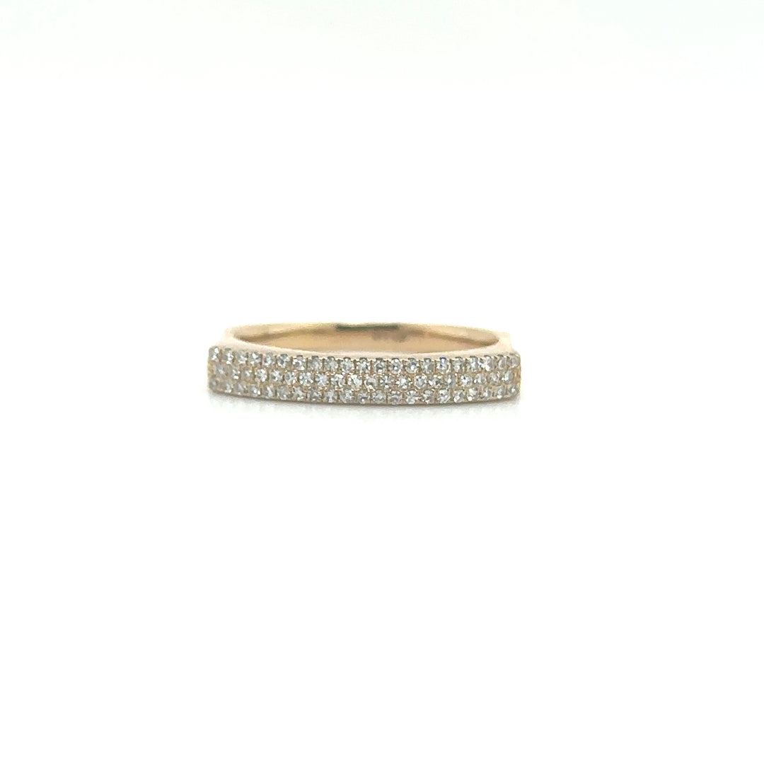 Yellow Gold Fitted Stacking ring