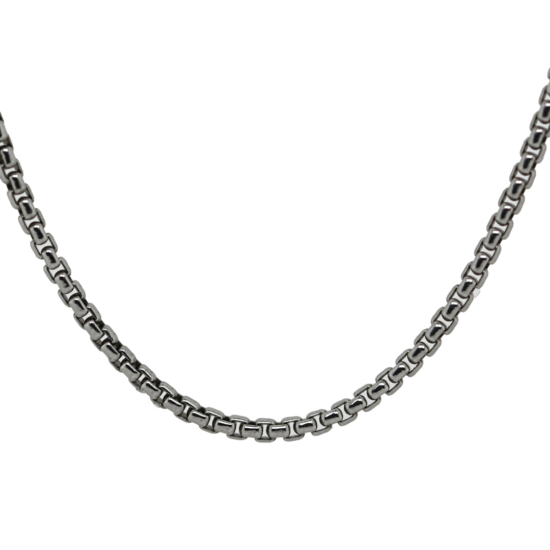 Sterling Silver 18" Rounded Box Chain