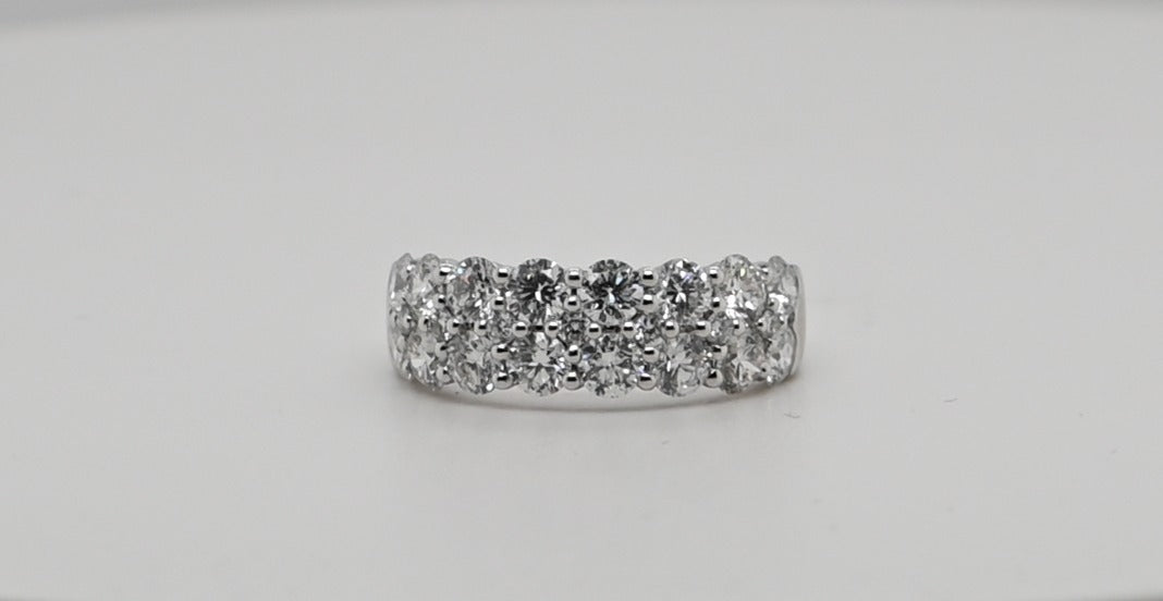 18K White Gold Diamond Statement Anniversary Ring