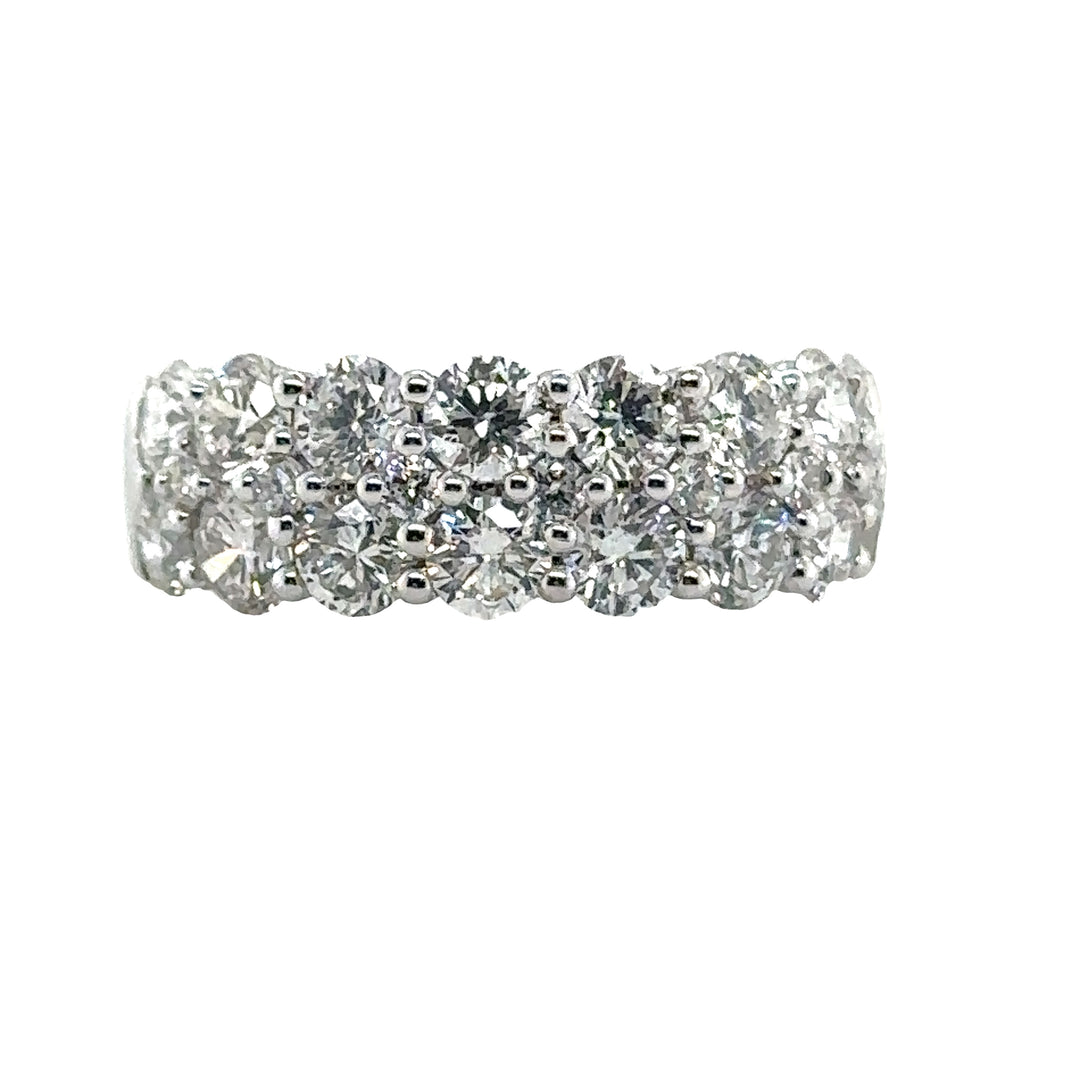 18K White Gold Diamond Statement Anniversary Ring