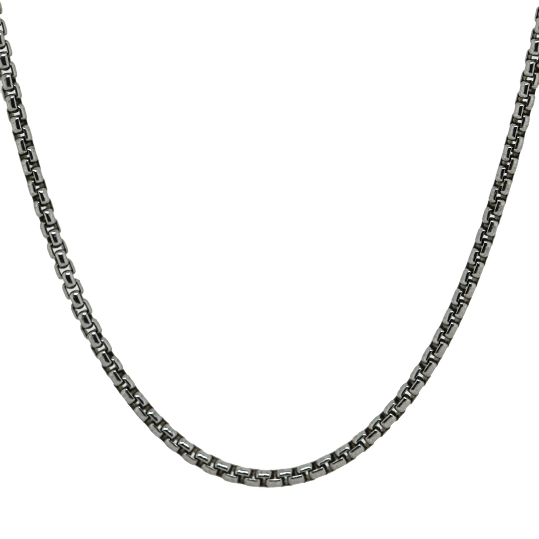 Sterling Silver Rounded 20" Box Chain