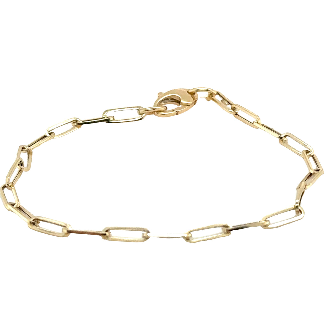 Yellow Gold Chunky Paperclip Gold Bracelet
