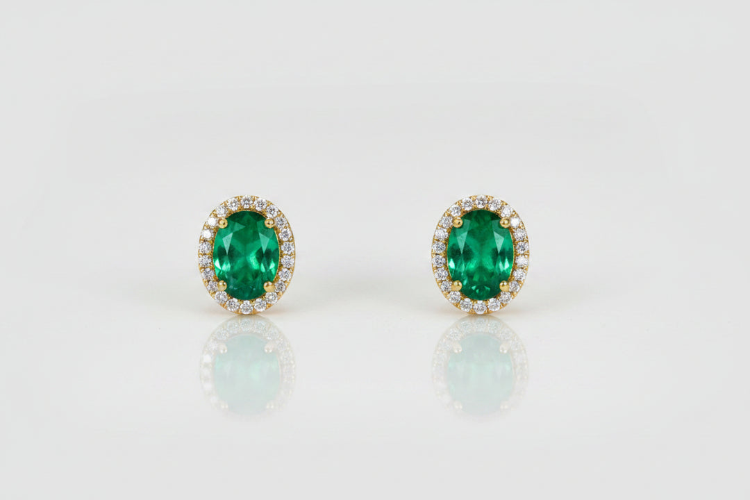 Colored Stone Earring