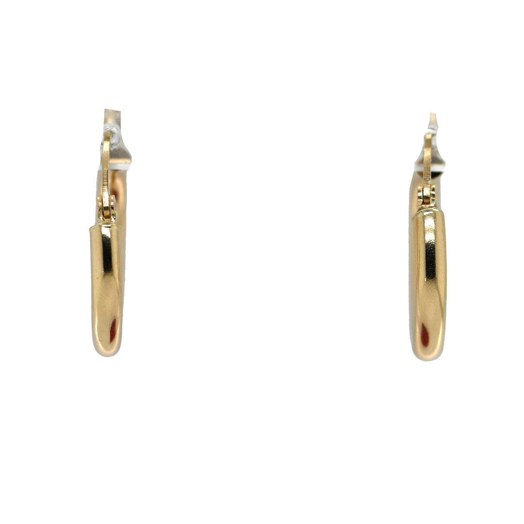 Yellow Gold Hoop Earrings 20mm