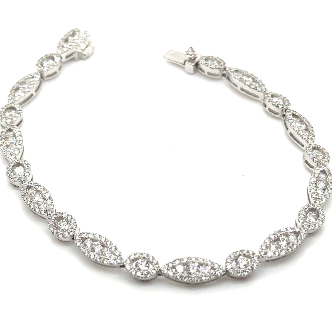 Diamond White Gold Bracelet