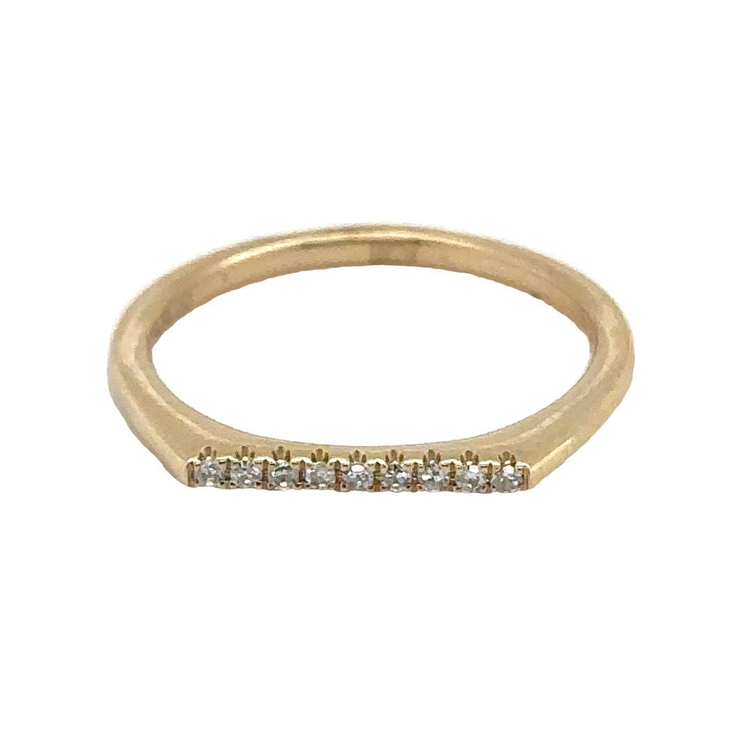 Yellow Gold Diamond Stacking Fashion Band