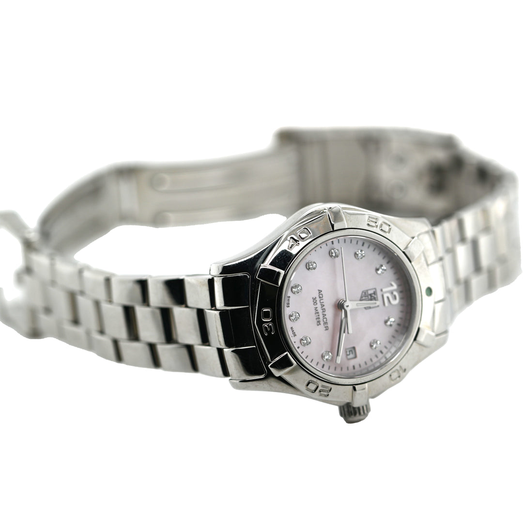 Women's Tag Heuer Diamond Watch with Pink Face