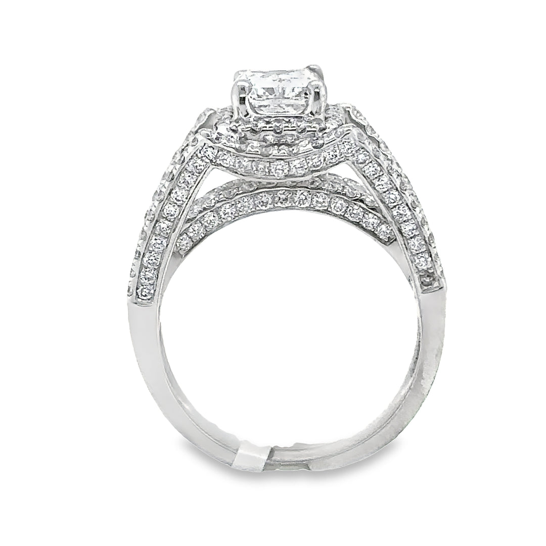Radiant Diamond White Gold Engagement Ring