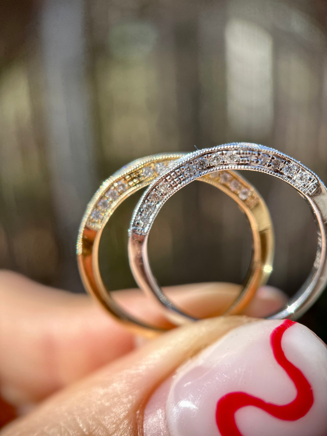 White Gold Diamond Stacking Band