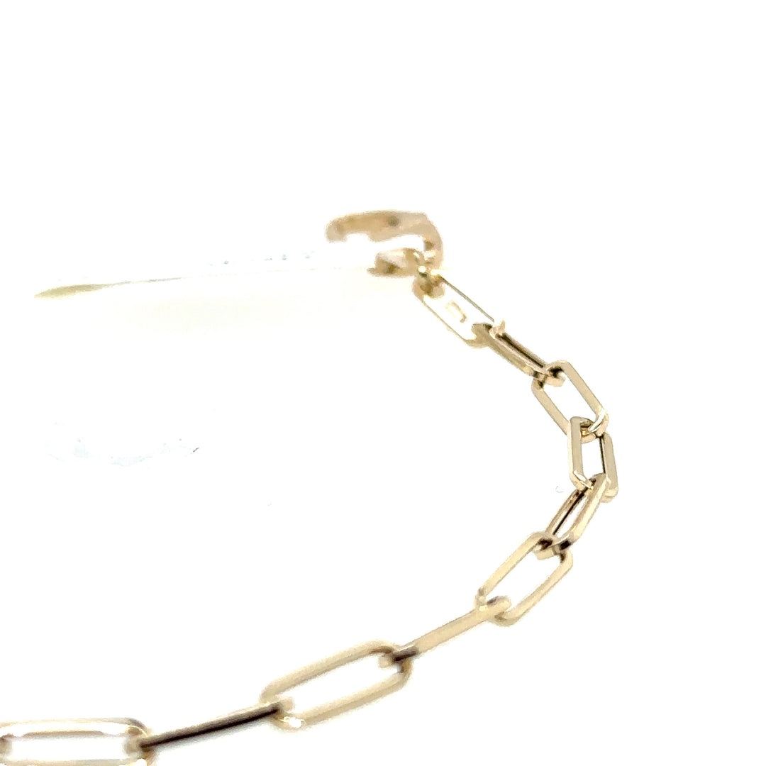 Yellow Gold Chunky Paperclip Gold Bracelet
