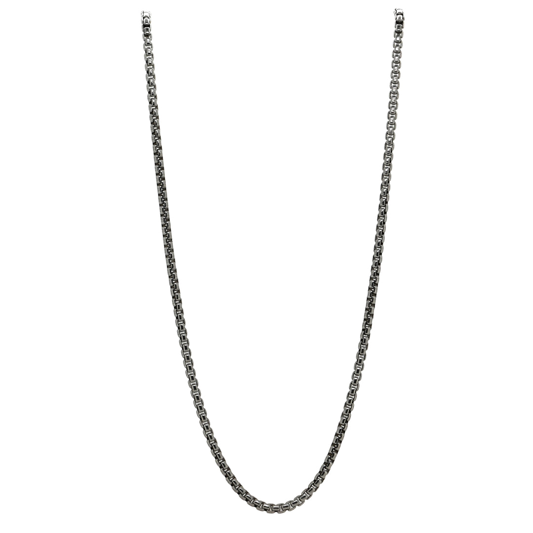 Sterling Silver Rounded Box Chain 20"