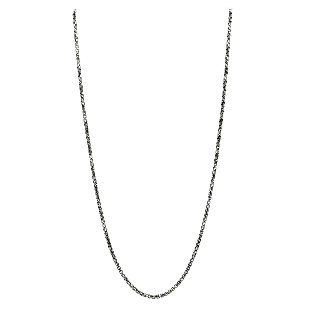 Sterling Silver 18" Rounded Box Chain
