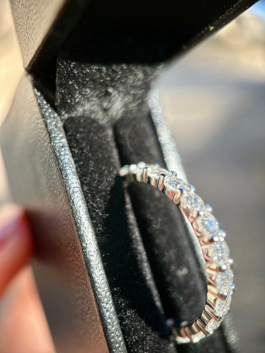 Black Pocket Engagement Ring Box