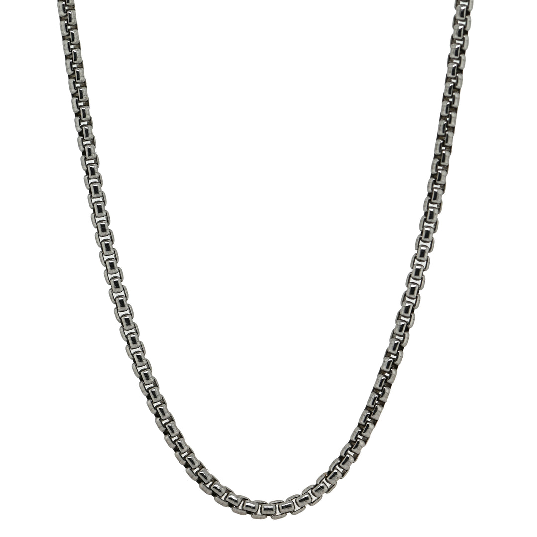 Sterling Silver Rounded Box Chain 20"