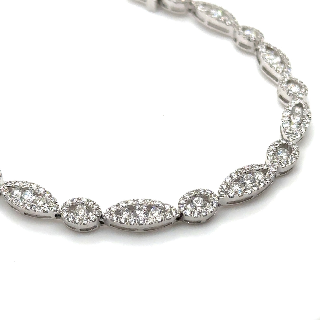 Diamond White Gold Bracelet