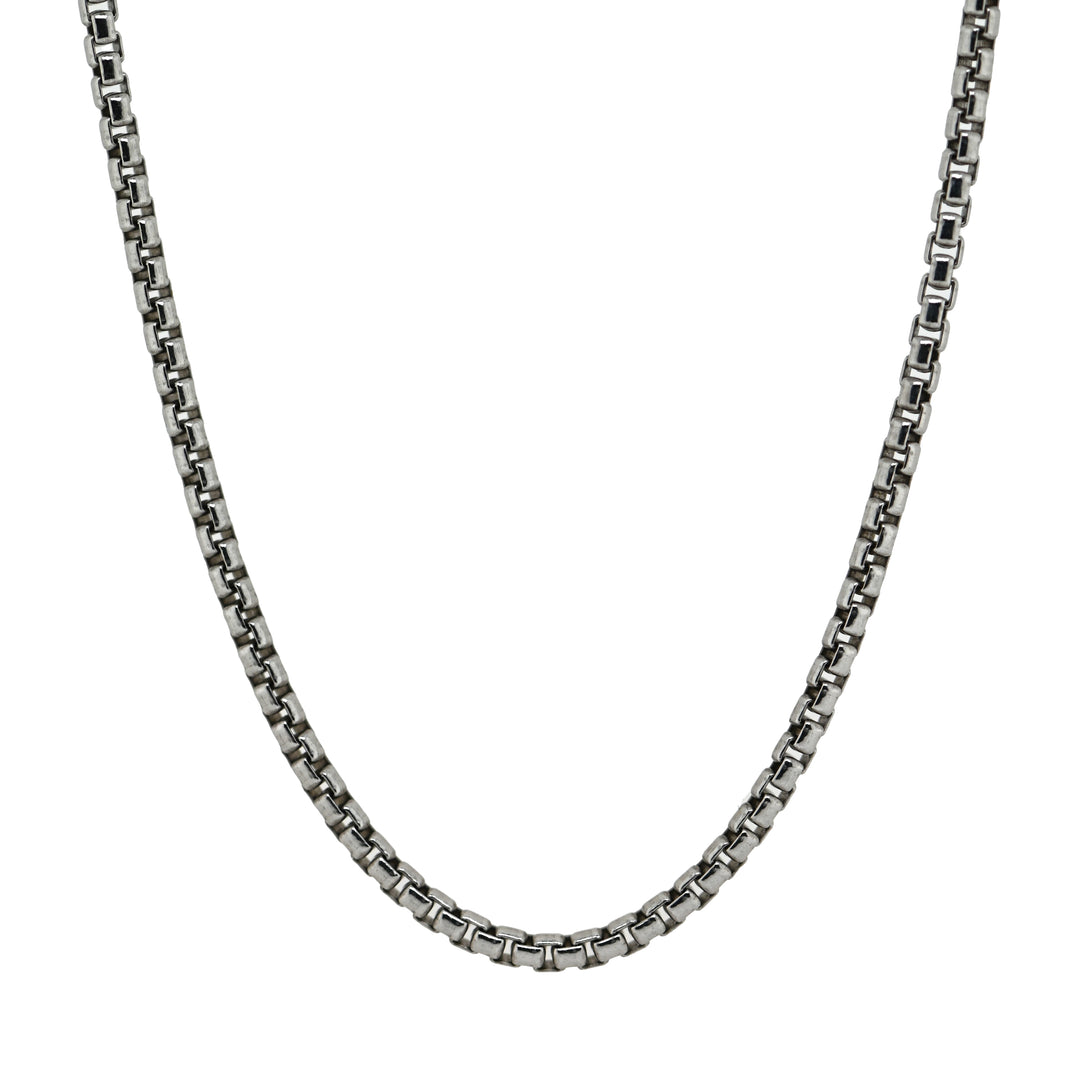 Sterling Silver Rounded Box Chain 18"