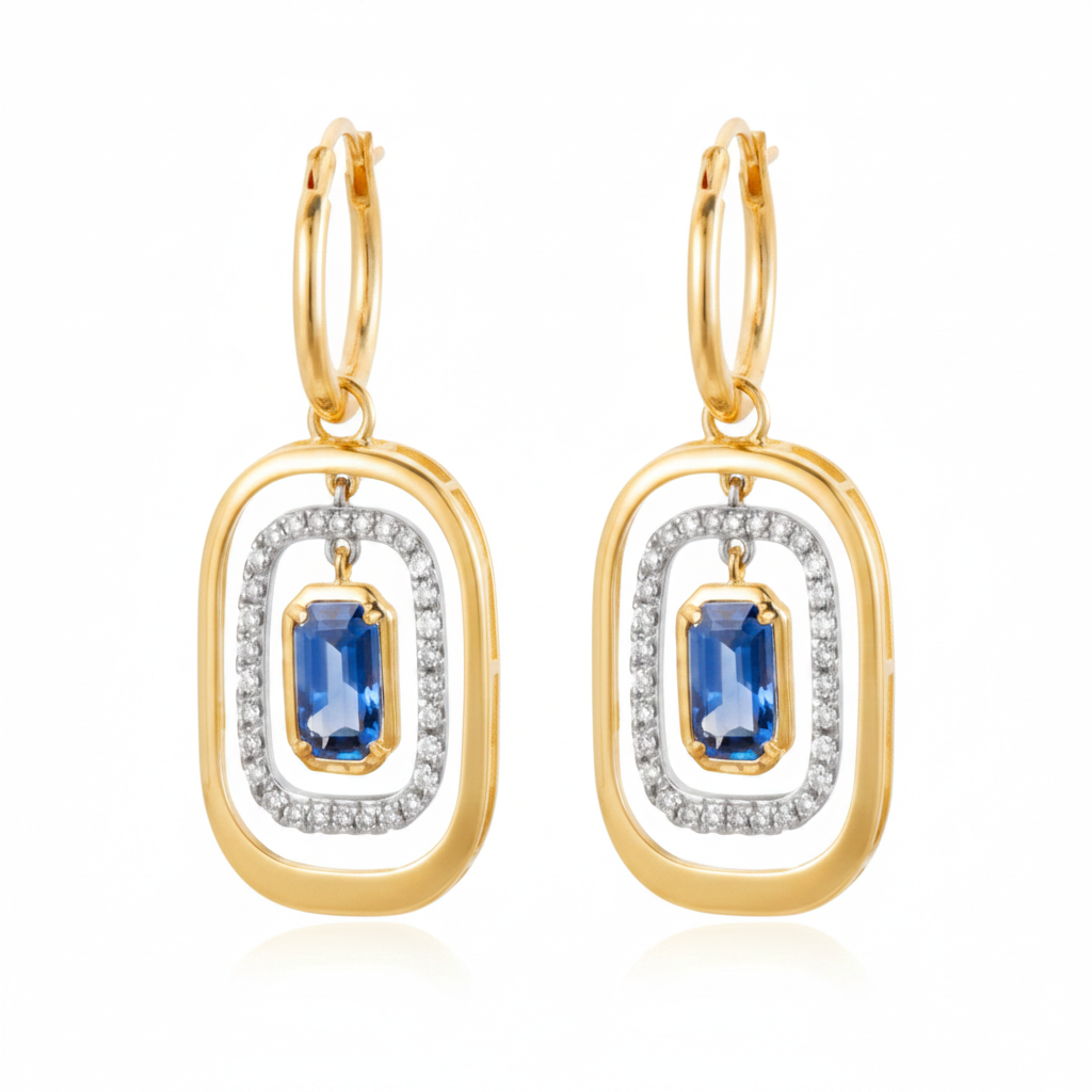 Colored Stone Earring