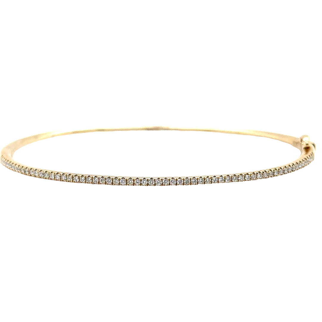 Yellow Gold Diamond Bangle