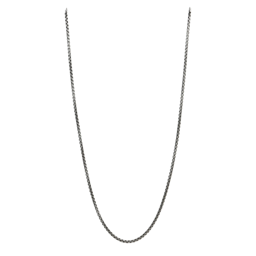 Sterling Silver Rounded 20" Box Chain