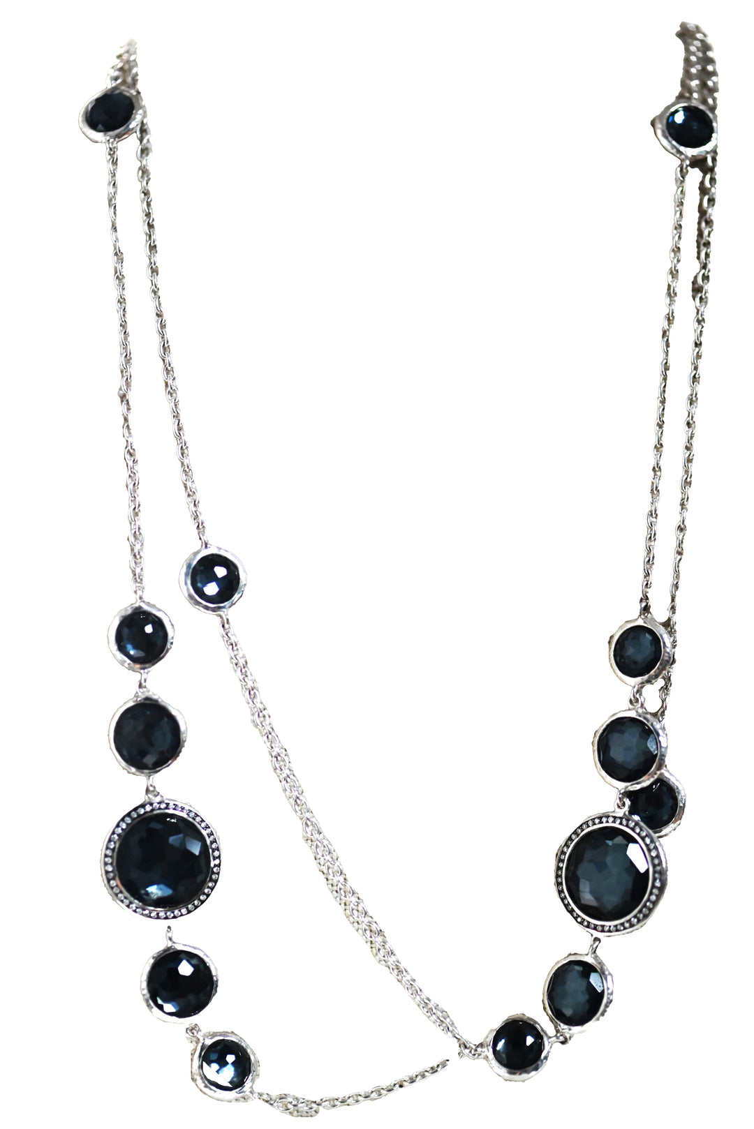 Ippolita Bezel Set Midnight Navy Station Necklace