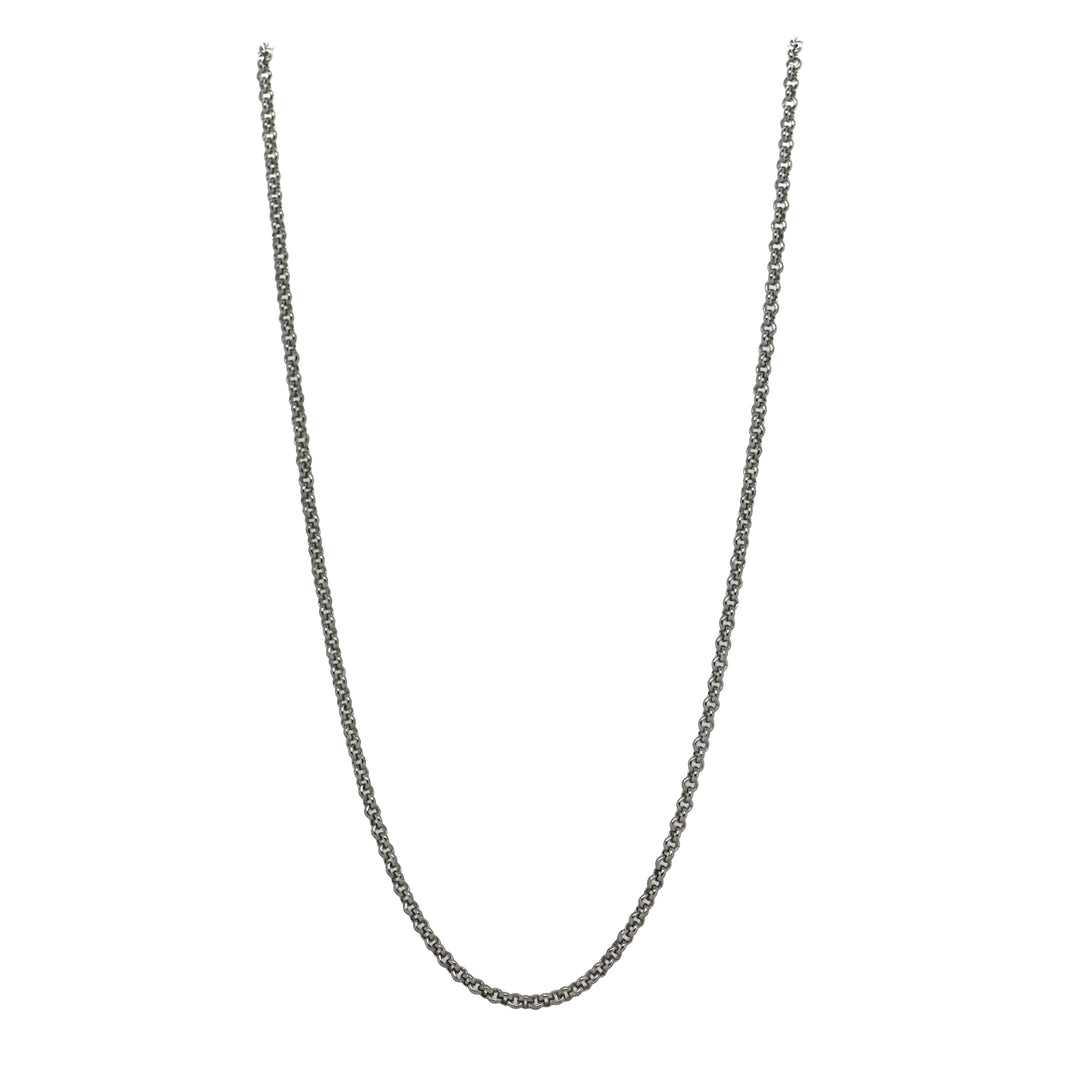 Sterling Silver 18" Cable Chain with Claw