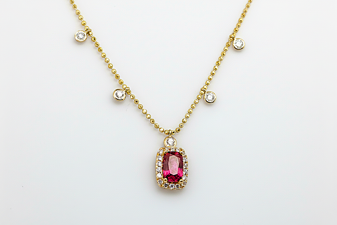 Ruby & Diamond Cleopatra Necklace
